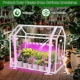 thumbnail image 6 of Mini Greenhouse for Indoor Outdoor, Portable Green House with 15W Plant Dimmable LED Grow Lights, Timer, 3 Light Color Mode for Indoor Outdoor Seed Starter Tray(23.6"x15.7"x19.6"), 6 of 6