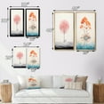 thumbnail image 4 of Designart "Impression of Solitude Minimal Watercolor Single Tree I" Landscape Trees Framed Wall Art Set Of 2 - Traditional Pink Framed Wall Art Set Of 2, 4 of 6