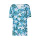 thumbnail image 5 of Tops Cortos para las Mujeres, Impreso Manga Corta V-Cuello Botón Arriba Blusa de Moda para el Hogar Y el Uso Diario, 5 of 6