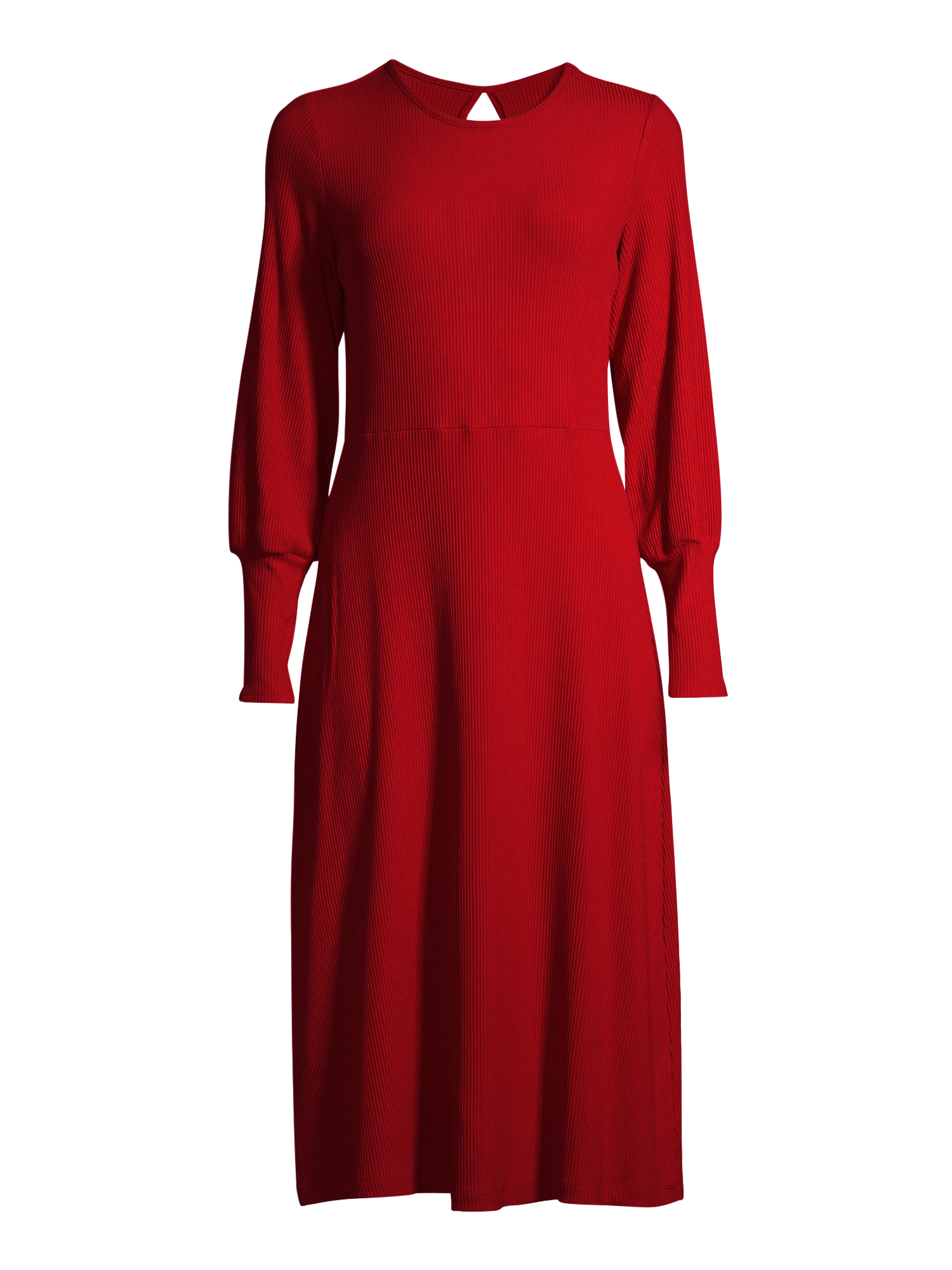Free Assembly Women’s Fit & Flare Rib Knit Dress - image 3 of 6