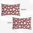 thumbnail image 2 of Pofeuu Cute Baseball Print Polyester Microfiber Plush Pillowcases, Super Soft and Cozy Pillow Case Covers with Envelop Closure（Pillow core not included）-14"x20", 2 of 6
