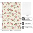 thumbnail image 2 of 2 Pcs Pioneer Flower Floral Print Pattern Kitchen Towels, Funny Microfiber Dish Towel Set, 18" X 26" Tea Towels, 2 of 6