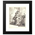 thumbnail image 2 of Wilhelm Marstrand 12x14 Black Modern Framed Museum Art Print Titled - Mother with Director of Child, T.H. Lit Light (1810 - 1873), 2 of 5