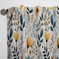 thumbnail image 3 of Designart "Meadow Of Antique Yellow Floral Charm" Botanical Bohemian Curtain, Floral Panel, 3 of 6
