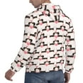 thumbnail image 3 of Hoodies for Men - Dachshund And Hearts Long Sleeve Comfrt Men'S Fashion Hoodies & Sweatshirts, Sweatshirts for Men Hoodies Pullover Clothing Clothes with Pouch, 3 of 7