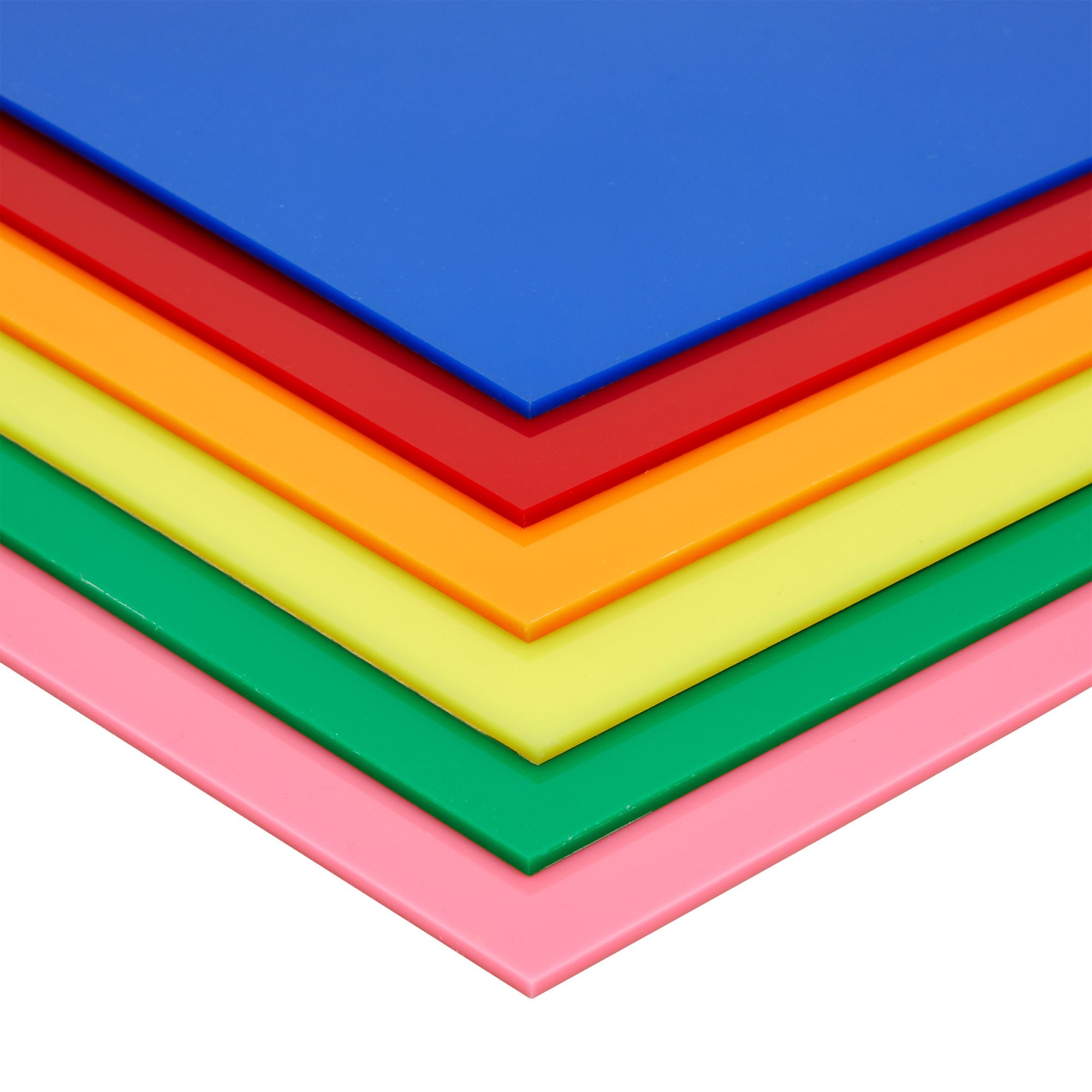 Geetery 30 Pack Colored Acrylic Sheets - 1/8" Thick, 6x6 Inches, Opaque Cast Acrylic For Laser Cutting & DIY Crafts
