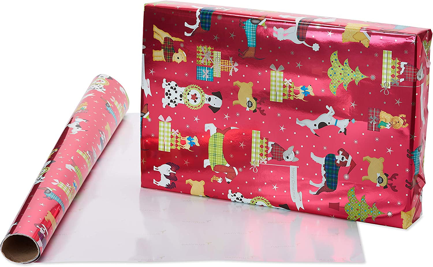 Papyrus Christmas Wrapping Paper Rolls for Kids, Forest Friends, Festive Friends, Koalas (3 Rolls, 90 Sq. ft.)