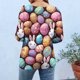 thumbnail image 4 of Camisetas de Pascua para Mujeres Casual Suelto Cuello Redondo Tres Cuartos de Manga Suéter, 4 of 6