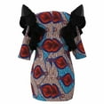 thumbnail image 5 of Bintarealwax African Women Coat Ankara Print Long Jacket Tops Wax Dashiki Clothes Church KG1288, 5 of 5