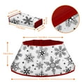 thumbnail image 2 of Christmas Tree Collar Red Velvet Folable Snowflake Christmas Tree Ring Tree Skirt for Artificial Trees Base Stand Cover Christmas Tree Decoration Tree Basket for Party Home Decorations, 2 of 7