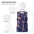 thumbnail image 6 of Easygdp Floral Hippie Mushrooms Men's Mesh Basketball Jersey Quick Drying Sleeveless Shirts Fitted Muscle Tank Tops Sport Round Neck T-Shirt - X-Large, 6 of 9