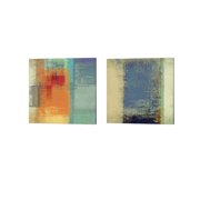 Metaverse Ruggero Falcone Rainbow Segment Canvas Art Set of 2