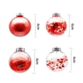 thumbnail image 2 of Visland 24Pcs Christmas Balls Shatterproof Eye-catching Plastic Xmas Tree Decorative Ball Pendants for Home, 2 of 5