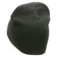 thumbnail image 2 of Old School Car Embroidered 8 Inch Short Beanie - Dk Grey OSFM, 2 of 5