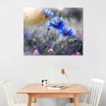 thumbnail image 2 of COMIO Canvas wall art for kitchen Simple Life Black and white landscape cyan blue flowers wall Decor for bedroom Artwork Framed Canvas Prints Ready to Hang or living room Home Decoration, 2 of 6