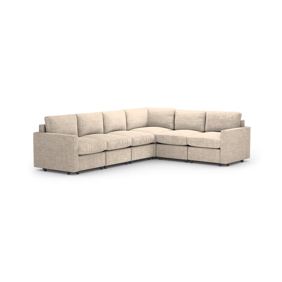Sala Seccional Modular Esquinera Adapti 6 Plazas | Beige Ostra