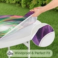 thumbnail image 5 of Colorful Spiral Pattern Round Fitted Tablecloth with Elastic Edge,Dining Table Cover Waterproof,Outdoor Round Tablecloth for Camping,Dining,Indoor and Outdoor, 5 of 7