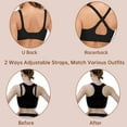 thumbnail image 4 of Nimiah Bras for Women Full Coverage No Underwire Seamless Comfortable Everyday Bras, Black, 4 of 6