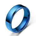 thumbnail image 2 of Naierhg Wide Anti-rust Men Ring Stainless Steel Simple Exquisite Engagement Ring Jewelry, 2 of 8