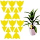 thumbnail image 1 of Paquete de 50 trampas para moscas de la fruta (tulipán), matamoscas de setas amarillas, doble cara pegajosa para matar moscas de la fruta, trampa para moscas, trampa para moscas, plantas de control de, 1 of 5