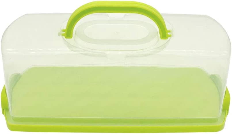 SHIQI-Portable Plastic Rectangular Loaf Bread Box with Transparent Lid ...