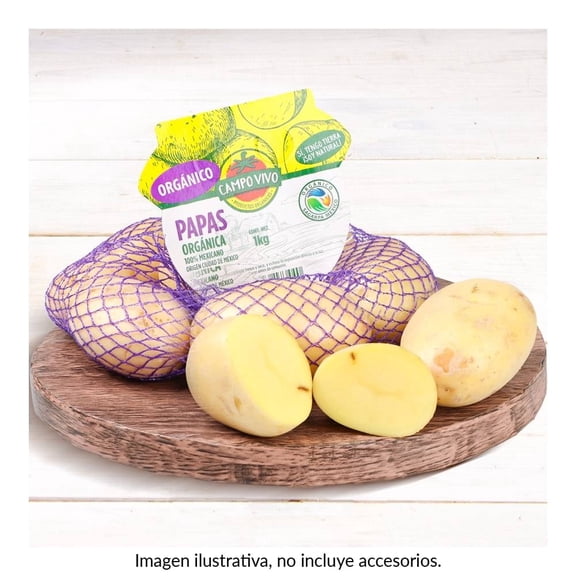 Papa Orgánica Campo Vivo En Malla 1 Kg