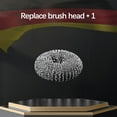 thumbnail image 4 of Stainless Steel Pot Scrubber with Replaceable Head, Non-Scratch Bristles for Cookware, Pans, and Stovetops, Durable Long-Handle Kitchen Cleaning Brush, 4 of 9