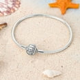 thumbnail image 4 of MULA European 925 Sterling Silver Snake Bracelet Flowers Clasp Chain for Charms Women Jewelry, 4 of 7