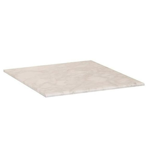 Bellaterra Home  White Carrara Marble Top - 16 in.