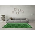 thumbnail image 3 of Ahgly Company Indoor Round Oriental Emerald Green Traditional Area Rugs, 5' Round, 3 of 4