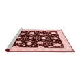 thumbnail image 2 of Ahgly Company Machine Washable Indoor Square Oriental Red Traditional Area Rugs, 7' Square, 2 of 4