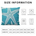 thumbnail image 5 of Nawypu  Vintage Starfish Pastel Square Zippered Cushion Throw Case Pillow Case Cover, 5 of 5