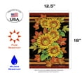 thumbnail image 2 of Toland Home Garden Sunflowers and Leaves Flower Fall Flag Double Sided 12x18 Inch, 2 of 5