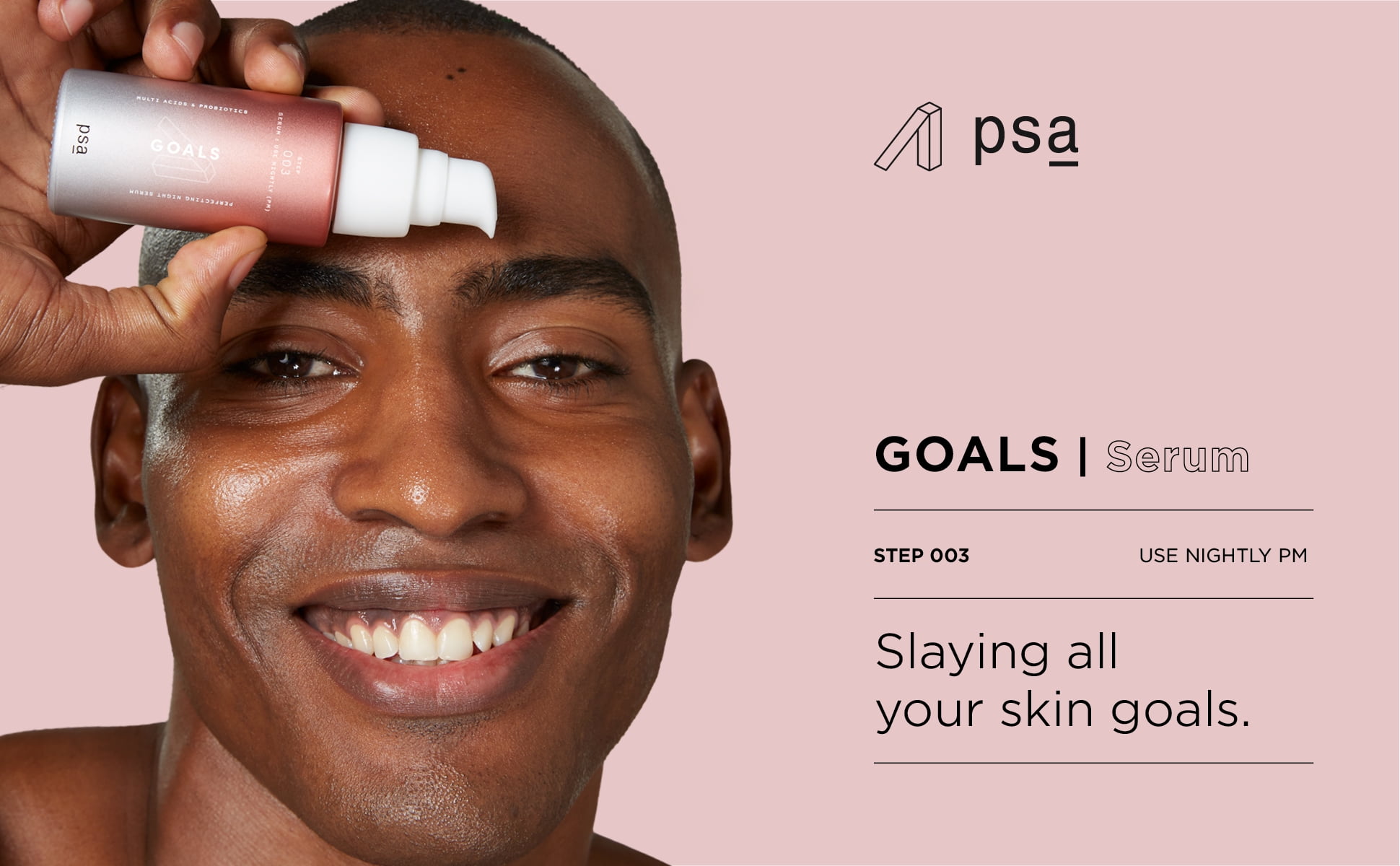 PSA Goals Multi Acids & Probiotics Perfecting Night Serum 1oz/30ml