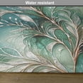 thumbnail image 5 of Ambesonne Teal Place Mats Set of 4, Abstract Marble Print Leaves, Standard Size, Cadet Blue Dark Khaki, 5 of 5