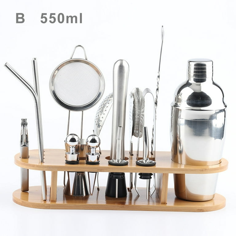 17pcs Cocktail Boston Shaker Set Bartender Kit Coctail Shaker Set for  Drinks Bartender Accessories Full Professional Barman Kit