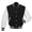Black, variant on Men’s Varsity Baseball Letterman Wool Body Genuine Leather Sleeves Bomber American Style Varsity