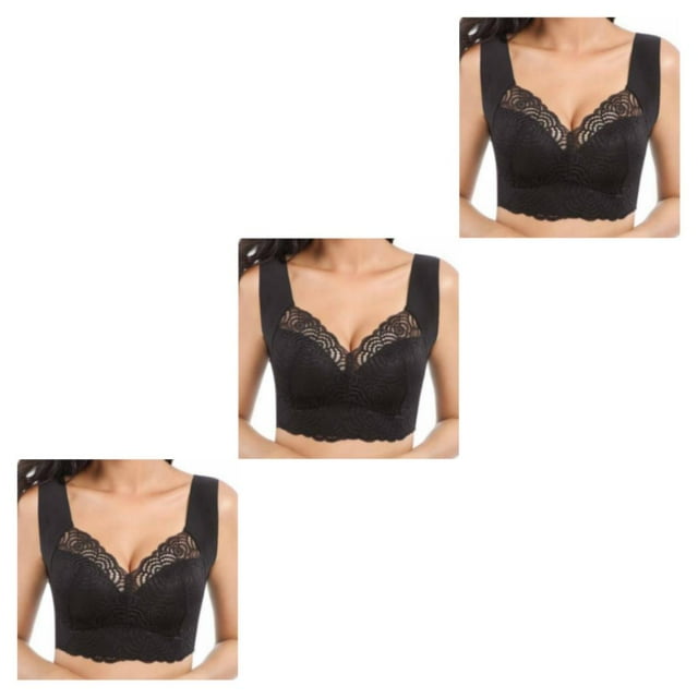 Decodeary Seamless Underwear Sports Back Provides Stable And Shake-Free Support Steel Frameless Vest Is Comfortable L 3PCS