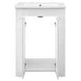thumbnail image 6 of Sink Vanity Cabinet, Melamine, White, Modern Contemporary Urban Design, Hotel Bedroom Bathroom Master Suite Guest, 6 of 10