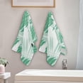 thumbnail image 4 of Dreamtimes Parrot Tropical Leaves Hand Towels 2 PCS, Watercolor Kitchen Towel Ultra Soft and Highly Absorbent,Decorative Fingertip Face Towel for Bathroom Hotel, 28.3"x14.4", 4 of 6