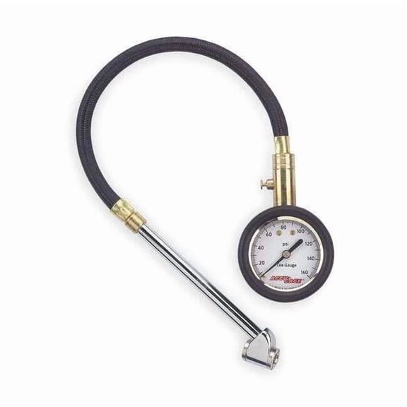 Westward Dual Foot Tire Press Gauge,0 to 160 psi 2HKX2