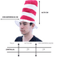 thumbnail image 4 of Sombrero de Copa Fx Costumes Cat in the Hat Unisex Infantil y Adulto 29 cm Alto 24 cm Diámetro, 4 of 4