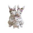 Cevemin Ceramic Easter Bunny Figurine - White Rabbit Statue for Home ...