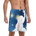 thumbnail image 2 of Bixox Men's Cute Elephant printed lightweight casual shorts, soft sleep shorts with pockets., 2 of 7