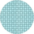 thumbnail image 1 of Ahgly Company Indoor Round Patterned Electric Blue Area Rugs, 5' Round, 1 of 6