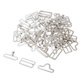 thumbnail image 1 of Juego de 20 piezas de ajustadores para tirantes de lencería, clips de costura, ganchos y broches para lencería. Plata, 1 of 9