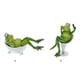thumbnail image 5 of Bewildely Figuritas de ranas de baño de animales, adorno pequeño, decoración en miniatura de moda, decoración del hogar, regalos de Navidad y Decoración del hogar FR-69070 1 Bewildely HA077476-01, 5 of 6