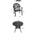 thumbnail image 7 of Black Aluminum Patio Furniture Set - Corrosion - Resistant Finish - Outdoor Events - All - Weather Cushions, 7 of 7