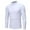 #White, variant on DPTALR George And Winter High-neck Solid Color Slim Long-sleeved Men's Bottoming Shirt,Black,Big and Tall Men M