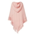 thumbnail image 7 of LELINTA Women Knitted Poncho Cape Tassel Oversized Cardigan Sweater Long Shawl Scarf Pullover Jumper, One Size, 3 Colors, 7 of 7